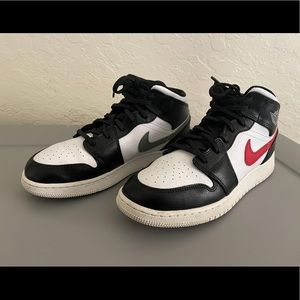 Jordan 1 Mid Multi-Color Swoosh GS